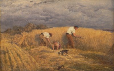 A Finished Study for Reaping by John Linnell
